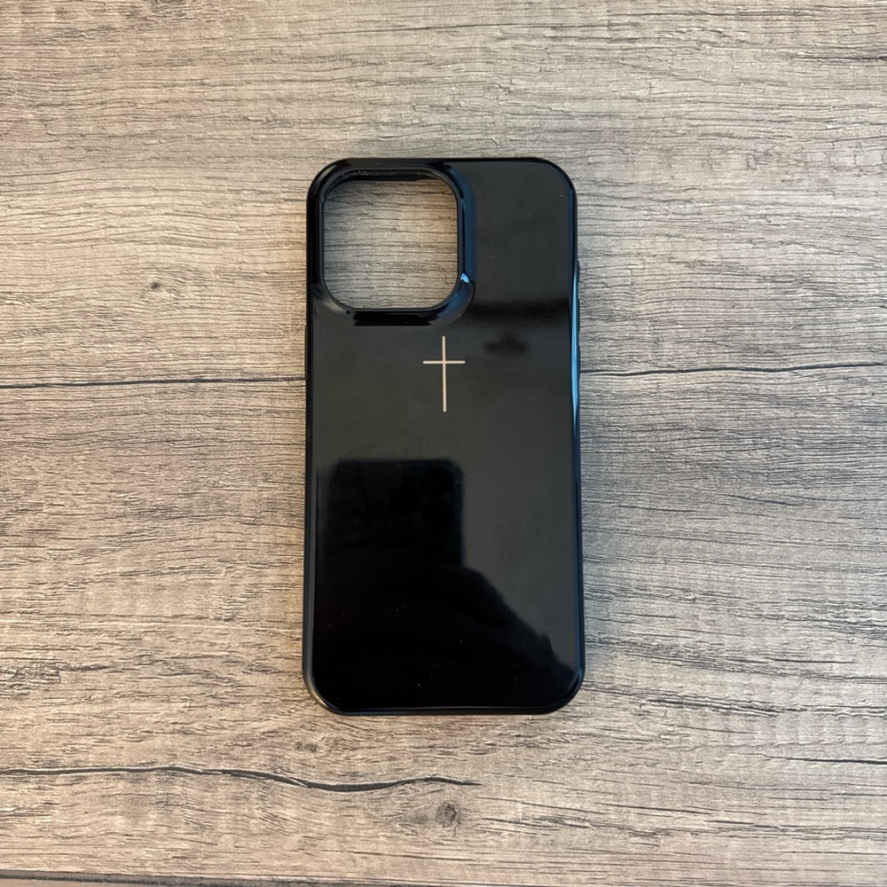 Black Phone 15 Pro Max Case cover with Cross Design